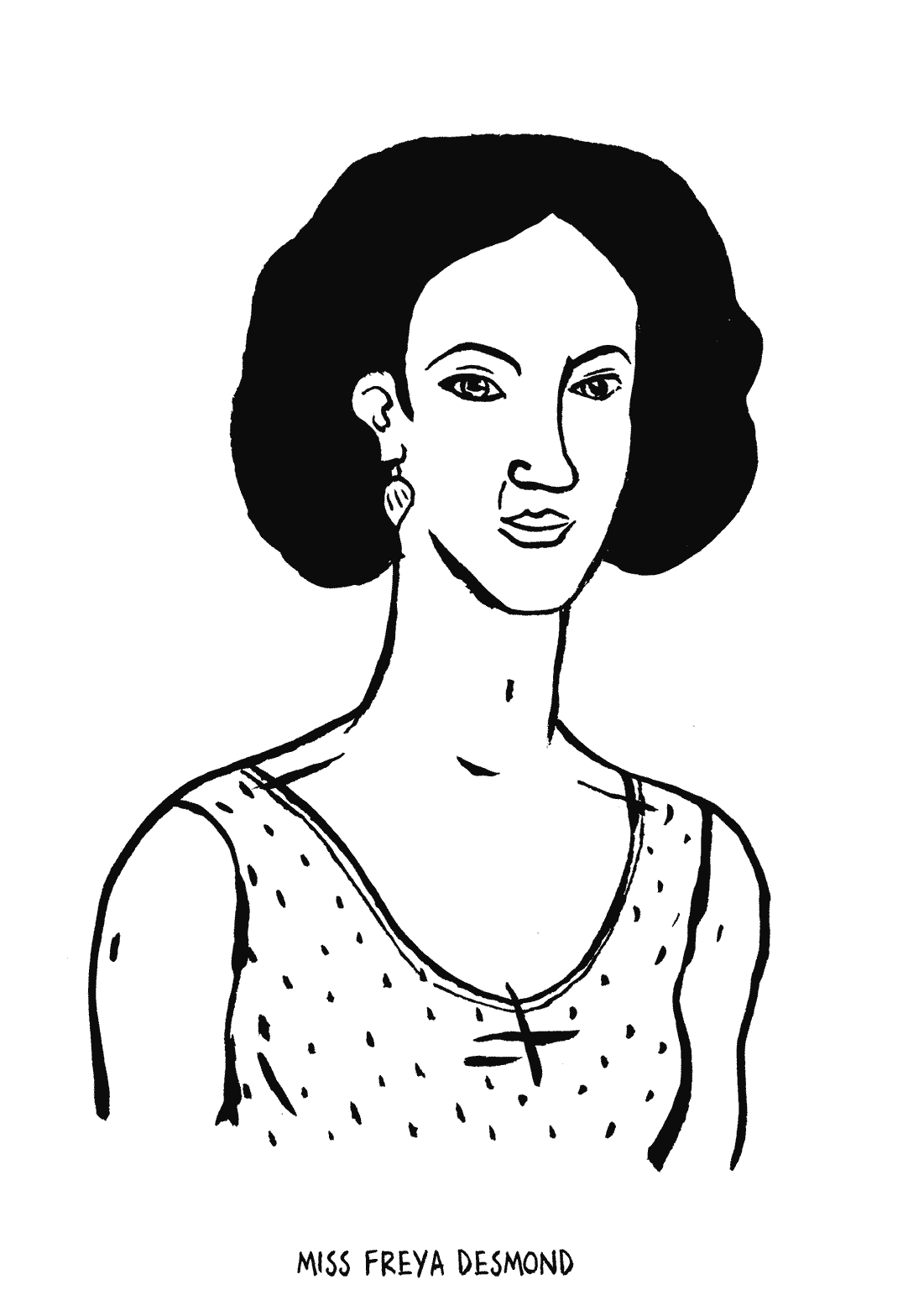 Miss Freya Desmond, illustratie van Johnny Bekaert